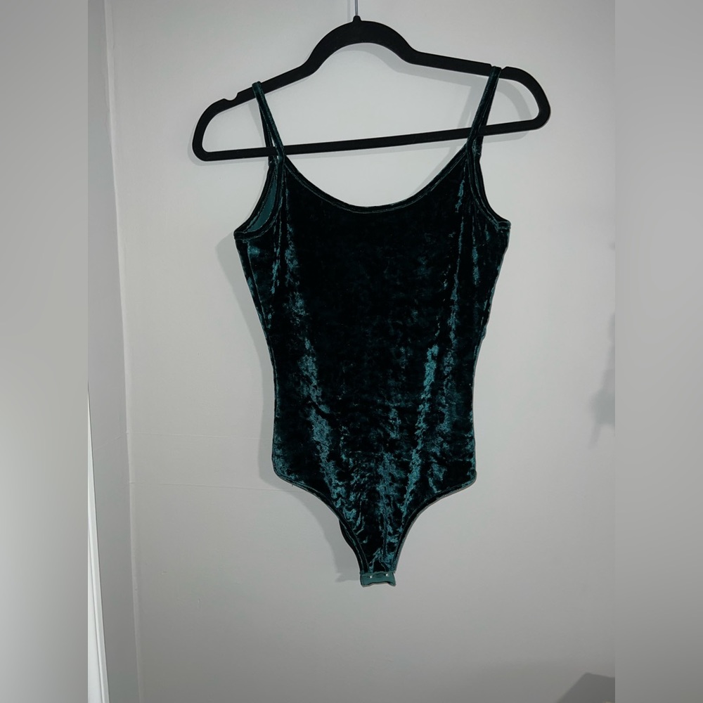 Low Back Velvet Bodysuit